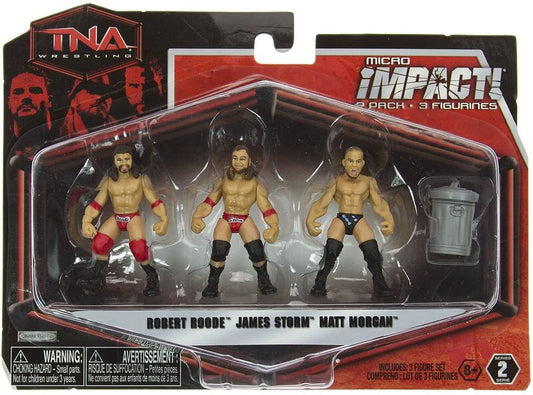 2010 TNA Wrestling Jakks Pacific Micro Impact! Series 2 Robert Roode, James Storm & Matt Morgan