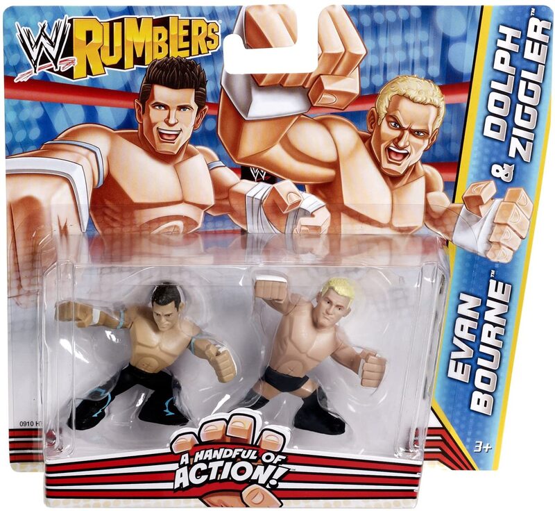 2012 WWE Mattel Rumblers Series 2 Evan Bourne & Dolph Ziggler