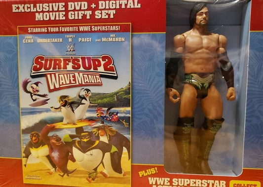 2016 WWE Mattel Surf's Up 2: Wavemania Walmart Exclusive DVD Gift Set Justin Gabriel [Basic Series 39]