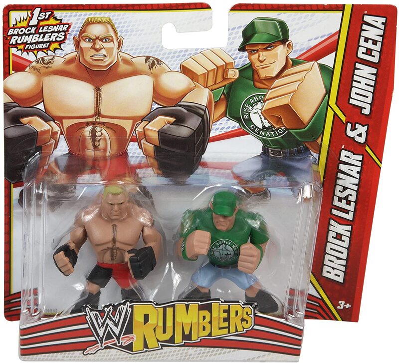 2013 WWE Mattel Rumblers Series 3 Brock Lesnar & John Cena