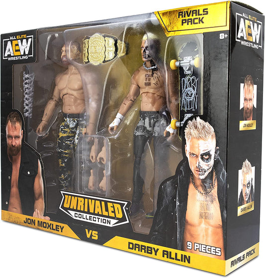 2021 AEW Jazwares Unrivaled Collection Amazon Exclusive Jon Moxley vs. Darby Allin Rivals Pack