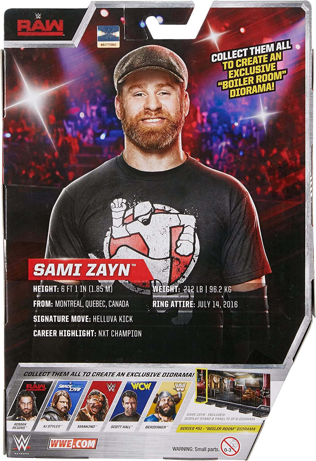 Action Figure WWE Elite Collection #102 – Sami Zayn (HKN95) – 15 Cm Con Dettagli TrueFX