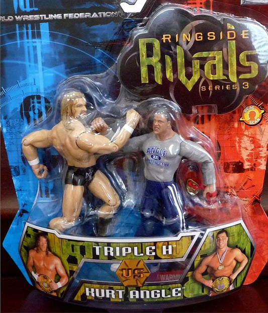 2002 WWF Jakks Pacific Titantron Live Ringside Rivals Series 3 Triple H vs. Kurt Angle