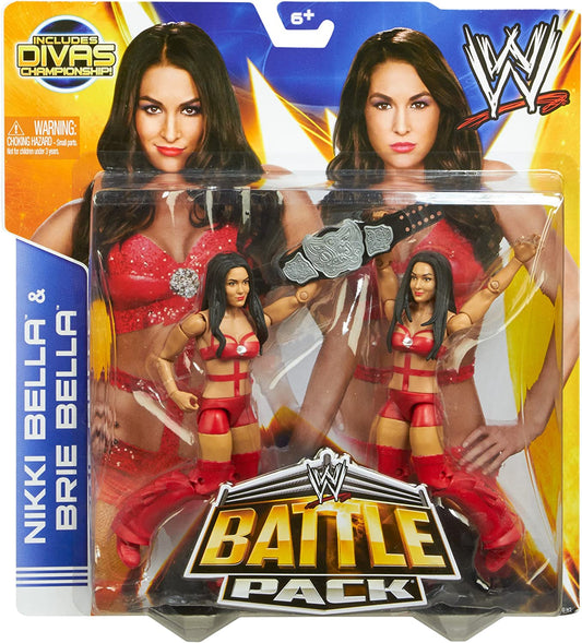2014 WWE Mattel Basic Battle Packs Series 26 Nikki Bella & Brie Bella