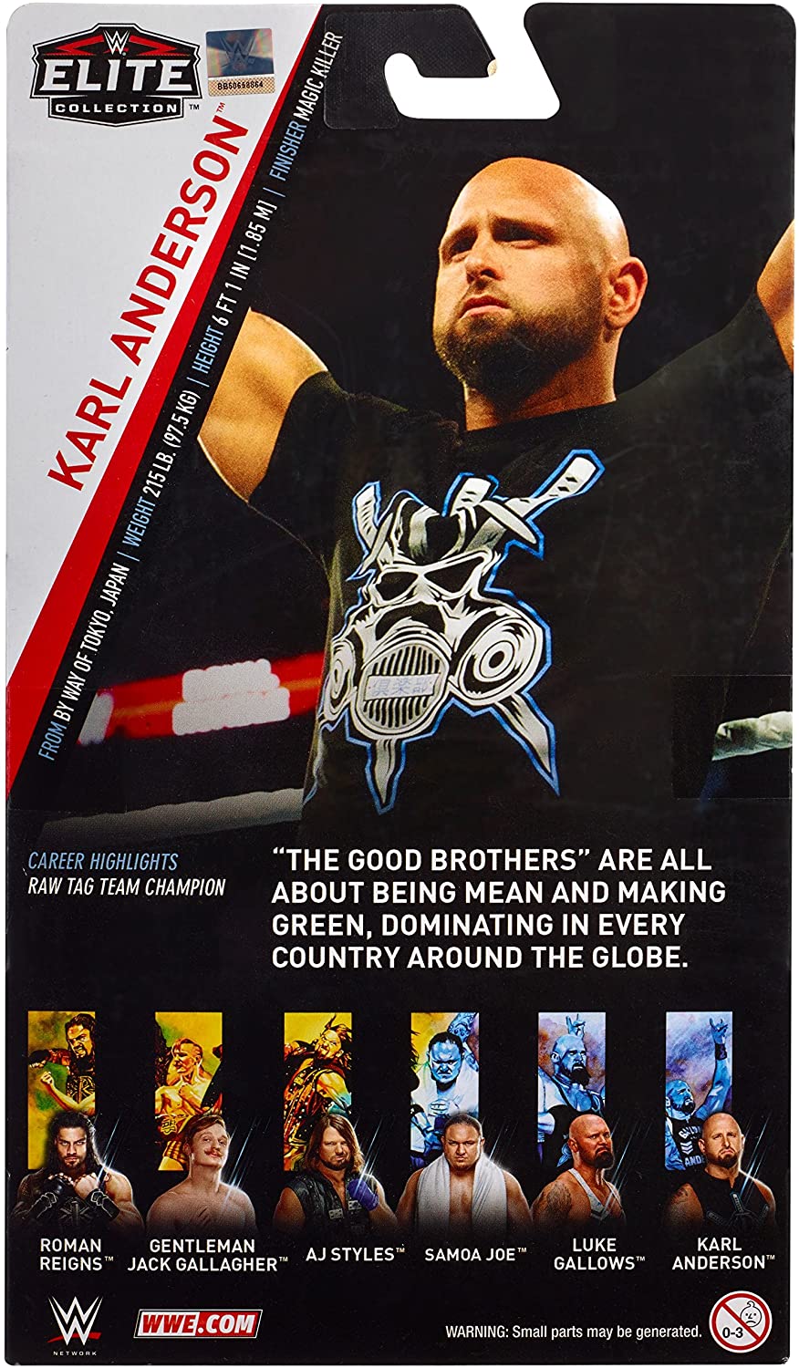 国内製造 マテル WWE Karl Anderson Elite Collection Action Figure