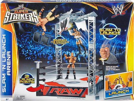 2014 WWE Mattel Super Strikers Wrestling Rings & Playsets: Slam 'N' Launch Arena