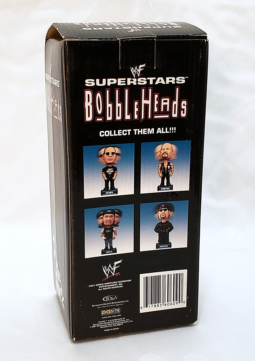 2001 WWF ToySite Superstars BobbleHeads The Rock