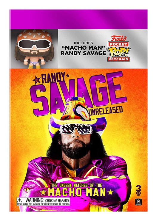 2018 WWE "Randy Savage: Unreleased" DVD With Funko Pocket POP! Keychain
