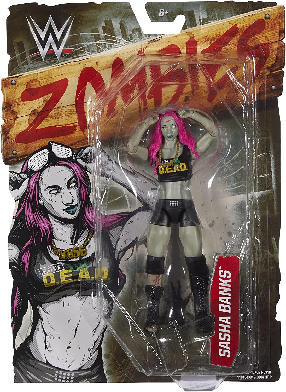 2017 WWE Mattel Basic Zombies Series 2 Sasha Banks