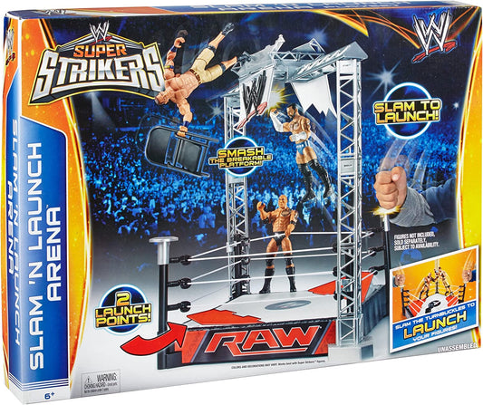 2014 WWE Mattel Super Strikers Wrestling Rings & Playsets: Slam 'N' Launch Arena