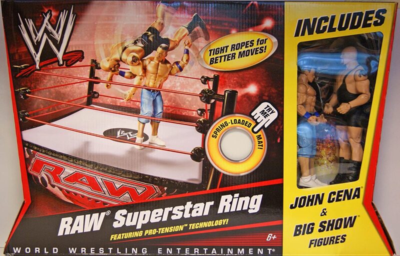 2010 WWE Mattel Basic Raw Superstar Ring [With John Cena & Big Show]