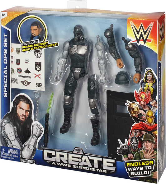 2015 WWE Mattel Create a WWE Superstar Series 1 Special Ops Set