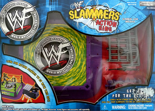 2002 WWF Jakks Pacific Slammers Action Ring [With Green Mat]