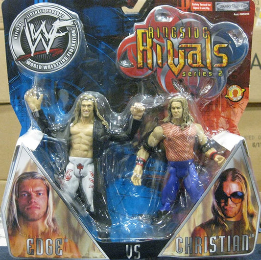 2001 WWF Jakks Pacific Titantron Live Ringside Rivals Series 2 Edge vs. Christian