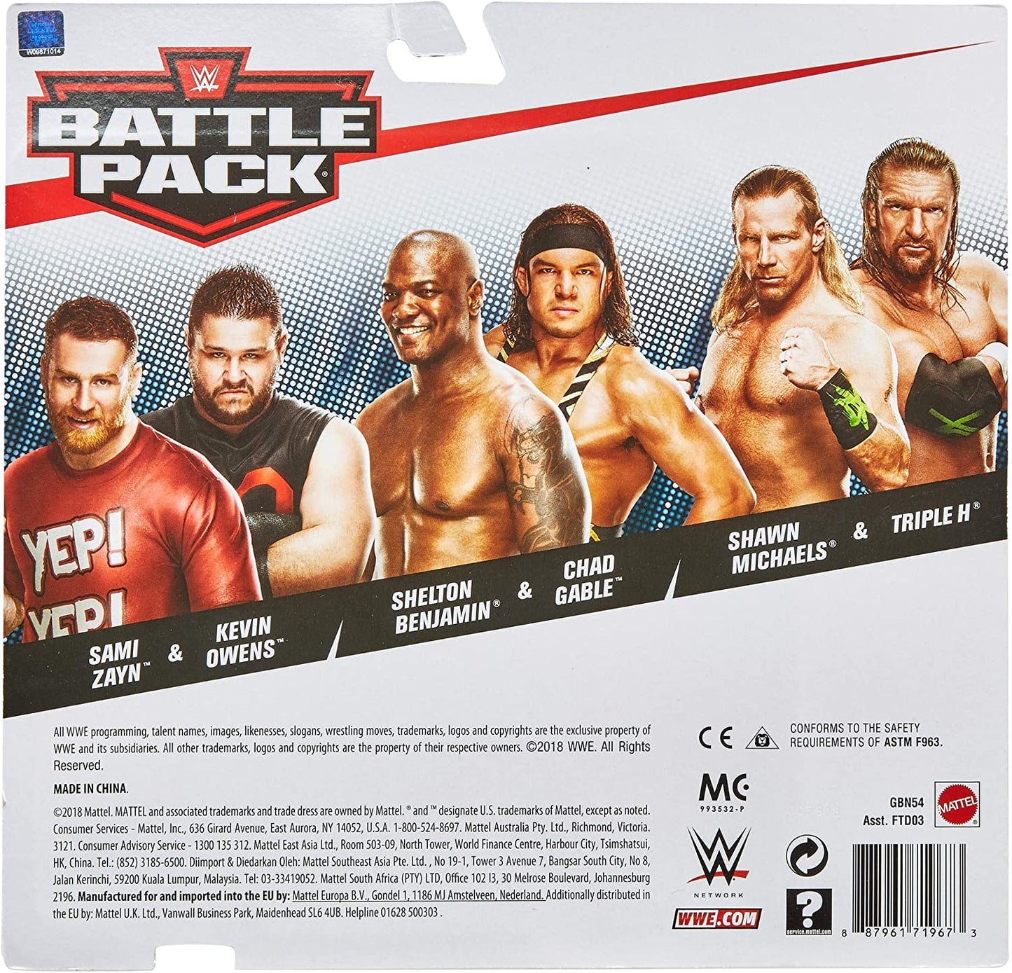 2019 WWE Mattel Basic Battle Packs Series 58 Kevin Owens & Sami Zayn