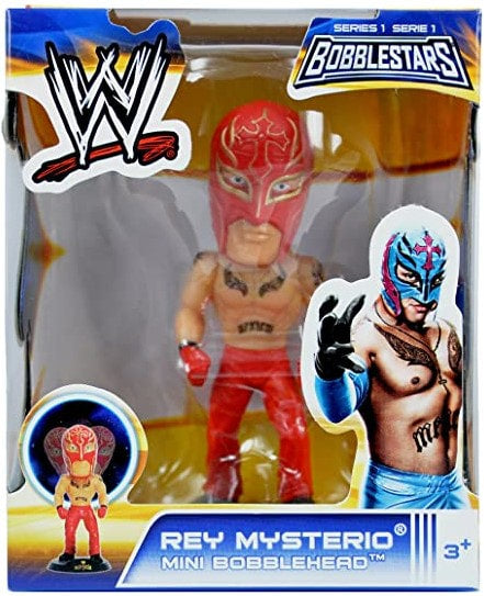 2014 WWE Wicked Cool Toys Bobblestars Series 1 Rey Mysterio Mini Bobblehead