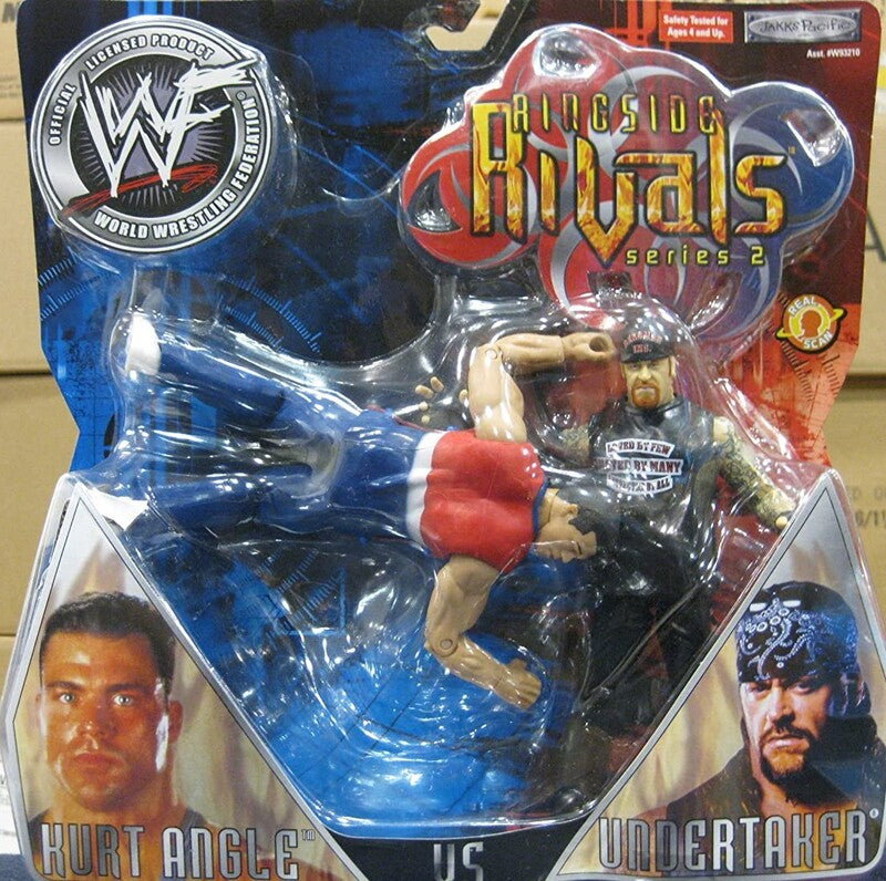 2001 WWF Jakks Pacific Titantron Live Ringside Rivals Series 2 Kurt Angle vs. Undertaker