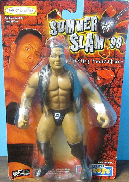 1999 WWF Jakks Pacific SummerSlam '99 KB Toys Exclusive The Rock