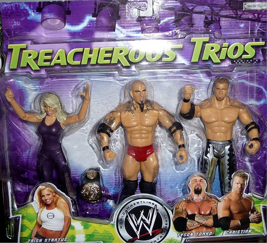 2005 WWE Jakks Pacific Treacherous Trios Series 2 Trish Stratus, Tyson Tomko & Christian