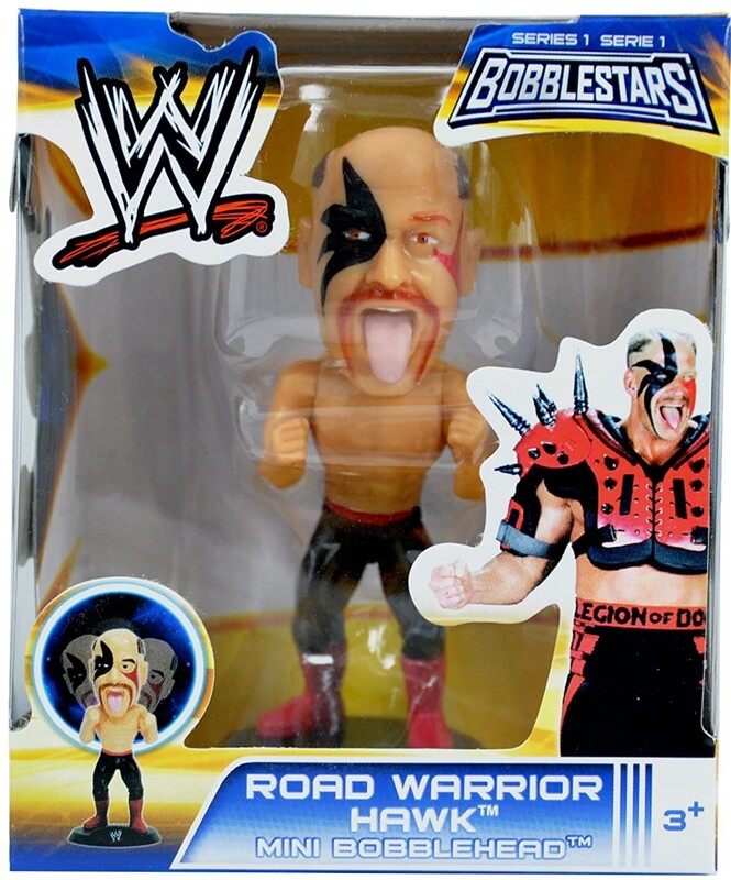 2014 WWE Wicked Cool Toys Bobblestars Series 1 Road Warrior Hawk Mini ...