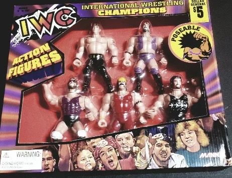Mannix International Wrestling Champions [IWC] Bootleg/Knockoff Multipack [With Razor Ramon, Shawn Michaels, Diesel, Hulk Hogan & Lex Luger]