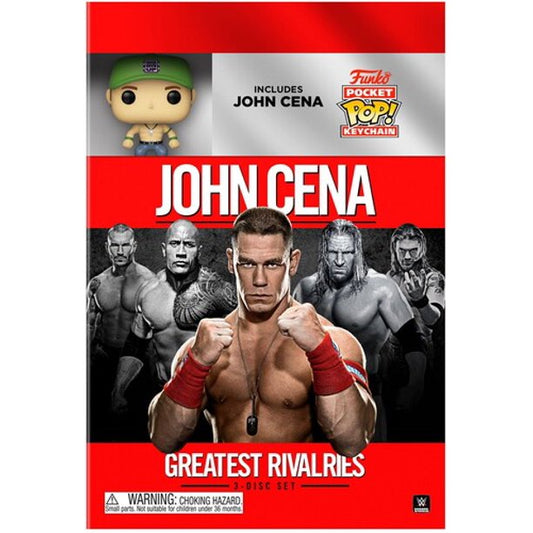 2018 WWE "John Cena: Greatest Rivalries" DVD With Pocket POP! Keychain