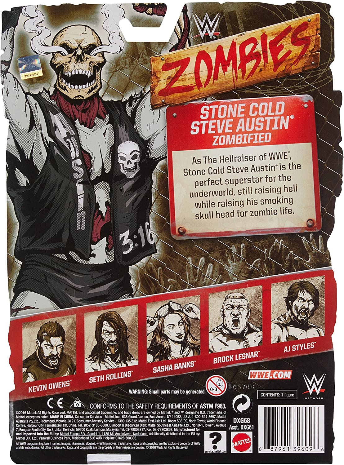 2017 WWE Mattel Basic Zombies Series 2 Stone Cold Steve Austin
