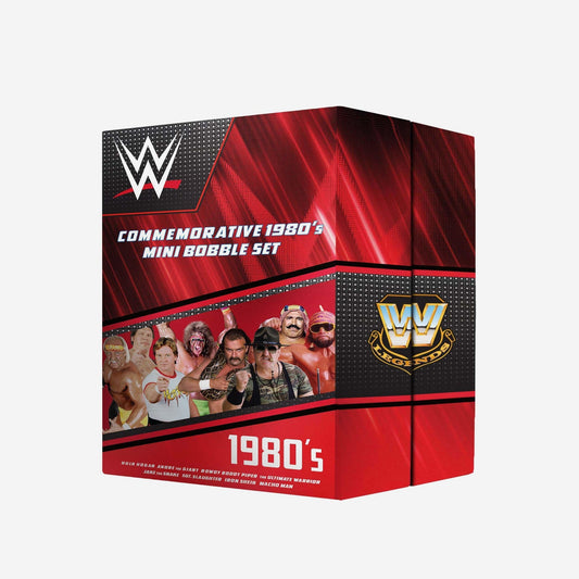 2022 WWE FOCO Mini Bobbleheads Commemorative 1980's Mini Bobble Set