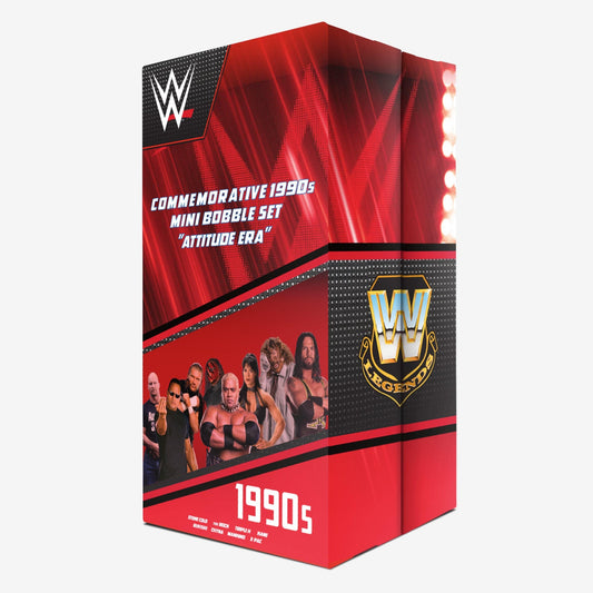 2023 WWE FOCO Mini Bobbleheads Commemorative 1990's Attitude Era Mini Bobble Set