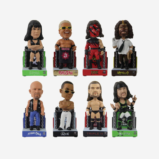 2023 WWE FOCO Mini Bobbleheads Commemorative 1990's Attitude Era Mini Bobble Set