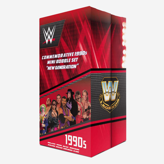 2022 WWE FOCO Mini Bobbleheads Commemorative 1990's New Generation Mini Bobble Set