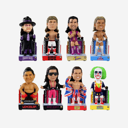 2022 WWE FOCO Mini Bobbleheads Commemorative 1990's New Generation Mini Bobble Set