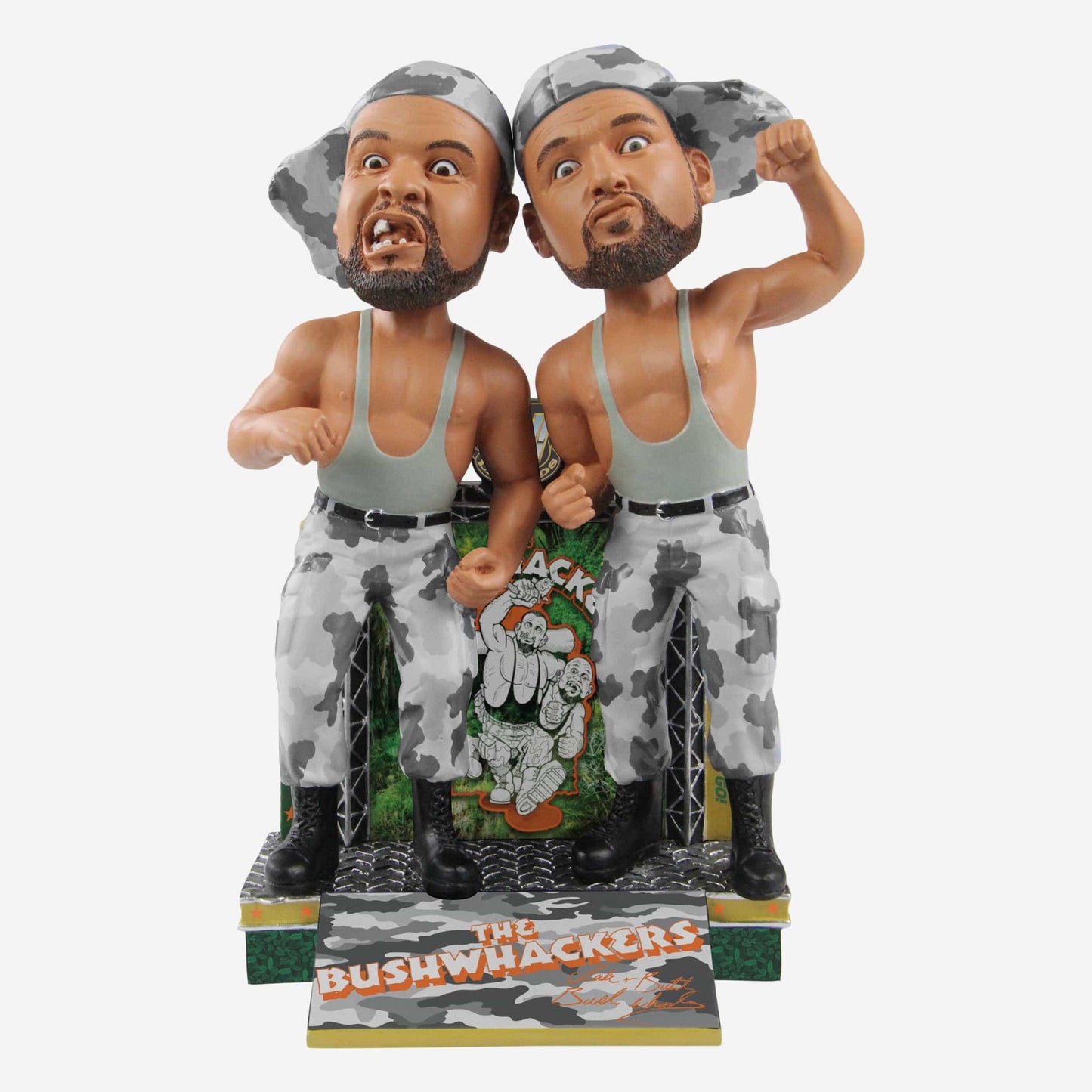 2023 WWE FOCO Bobbleheads The Bushwhackers Team Tag Team Dual Bobblehead: Butch & Luke