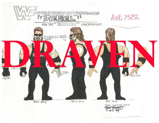 Unreleased WWF Hasbro Orange Card Series 12 Diesel