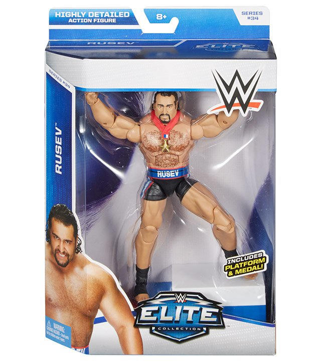 2015 WWE Mattel Elite Collection Series 34 Rusev – Wrestling Figure ...