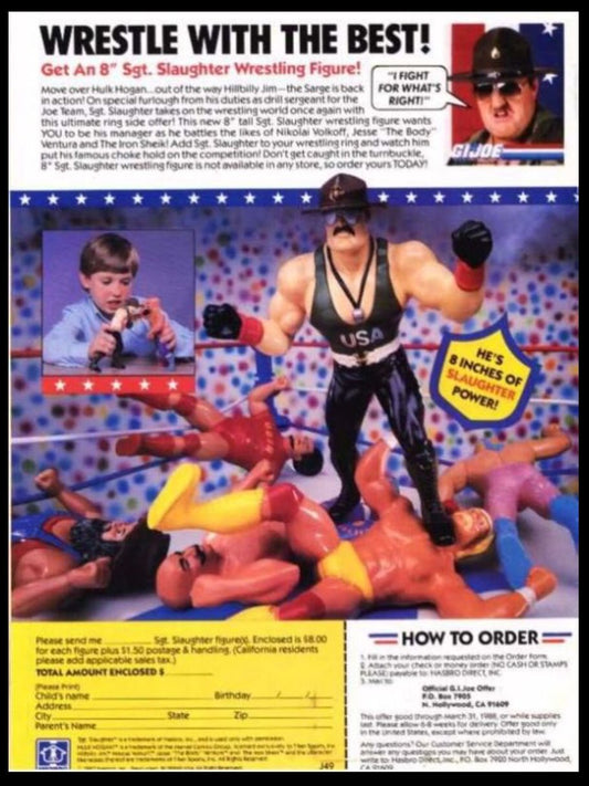 1987 WWF Hasbro Mailaway Sgt. Slaughter [LJN-Style]