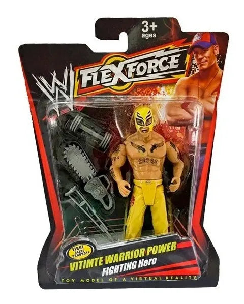 FlexForce Ultimate Warrior Power FIGHTING Hero Bootleg/Knockoff Rey Mysterio