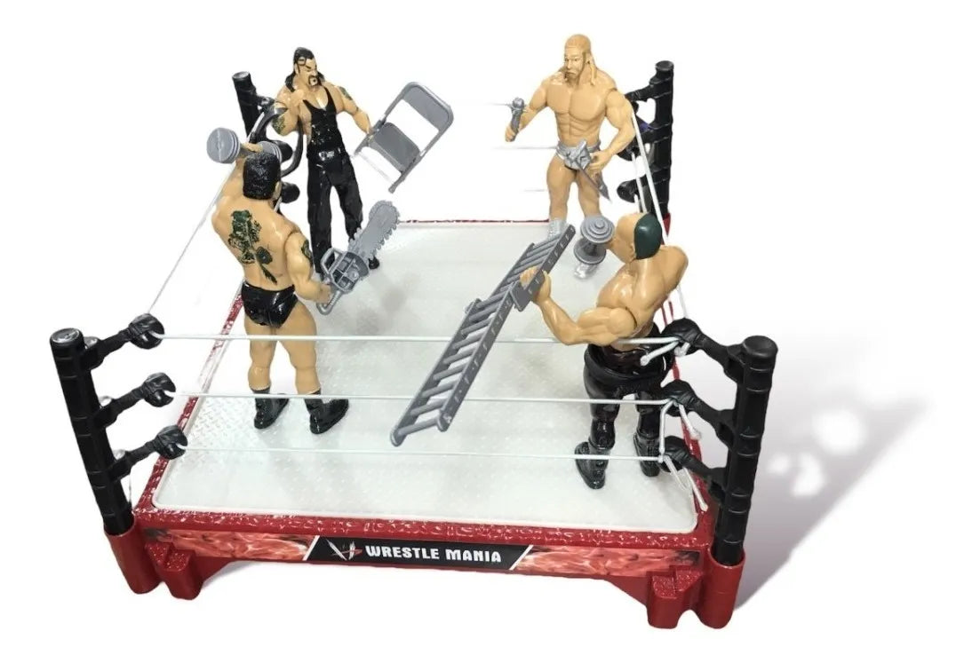 Warrior Force Hero Show Fight Bootleg/Knockoff Arena [With Undertaker, Kane, Triple H & Batista]