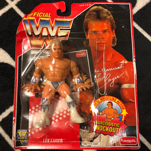 1995 WWF Funskool Lex Luger with Narcissistic Knockout!