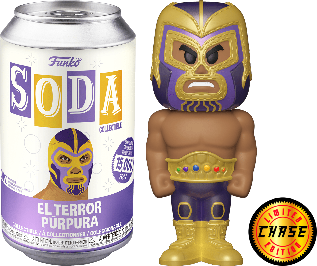 2021 Marvel Lucha Libre Edition Funko Soda El Terror Purpura [Chase]
