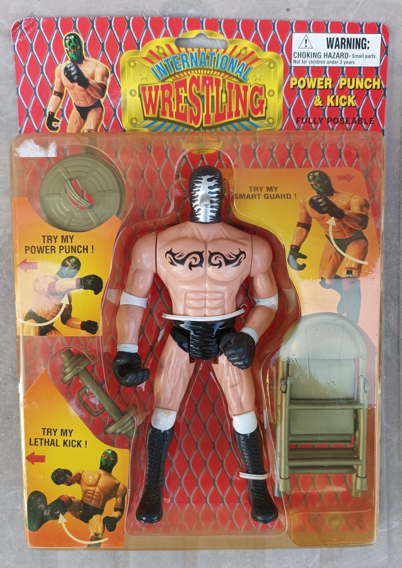 2000 Hinstar International Wrestling Bootleg/Knockoff Power Punch & Kick Wrestler