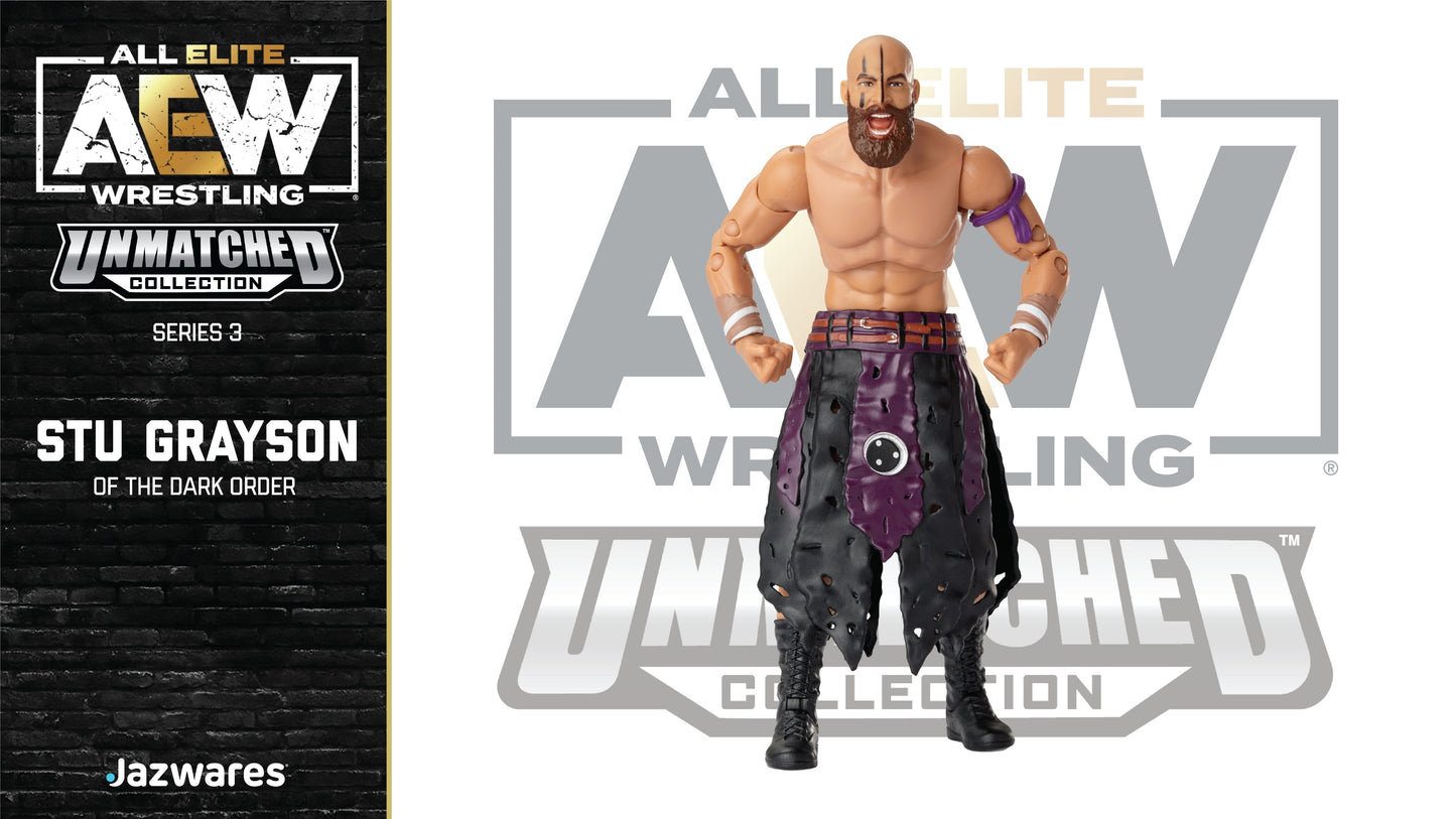 2022 AEW Jazwares Unmatched Collection Series 3 #18 Stu Grayson [With Cards]