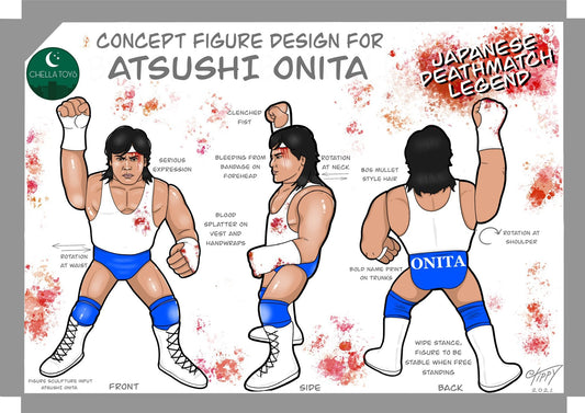 Epic Toys Wrestling Megastars Series 3 Atsushi Onita