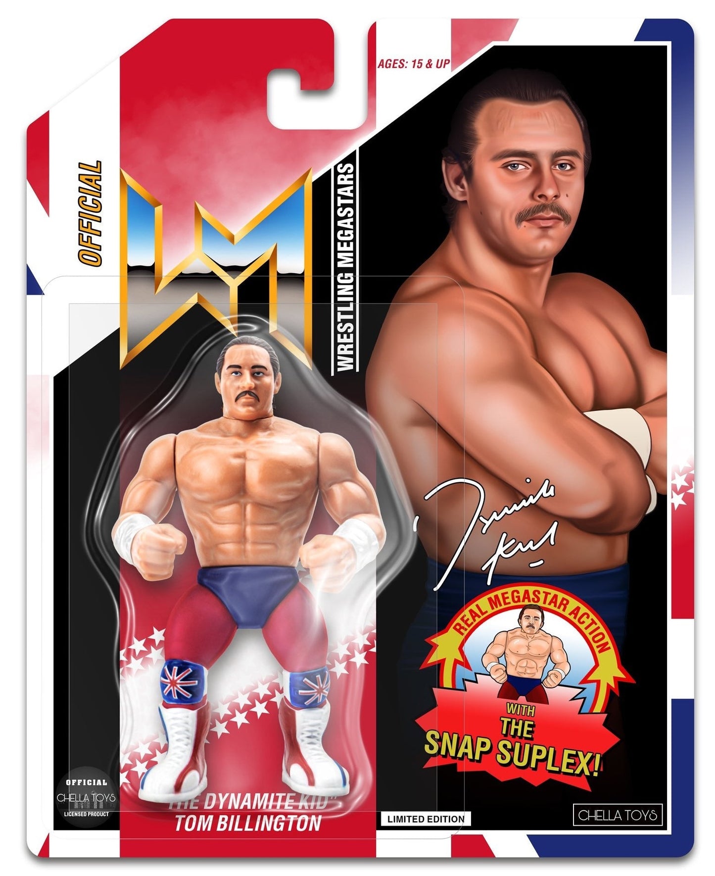 2022 Chella Toys Wrestling Megastars: The Dynamite Kid: Tom Billington [UK Variant]