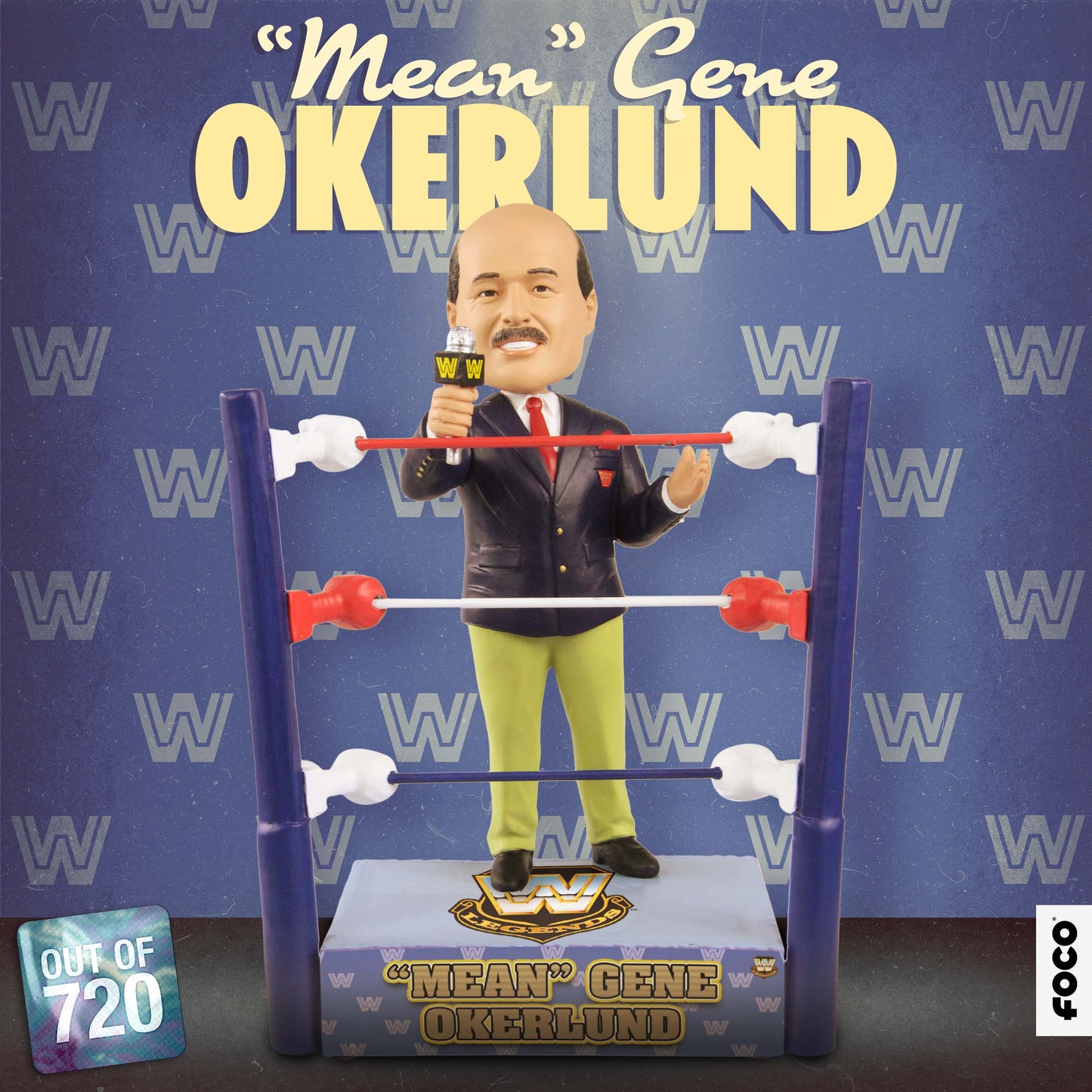 2022 WWE FOCO Bobbleheads Limited Edition Gene Okerlund