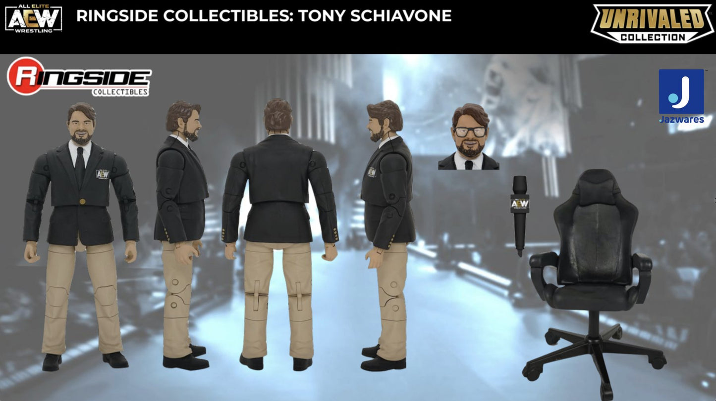 2022 AEW Jazwares Unrivaled Collection Ringside Exclusive #102 Tony Schiavone