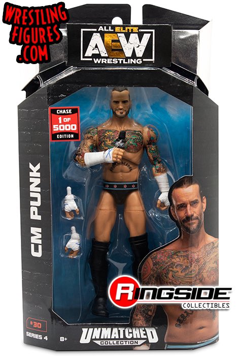 2022 AEW Jazwares Unmatched Collection Series 4 #30 CM Punk [Chase Edition]