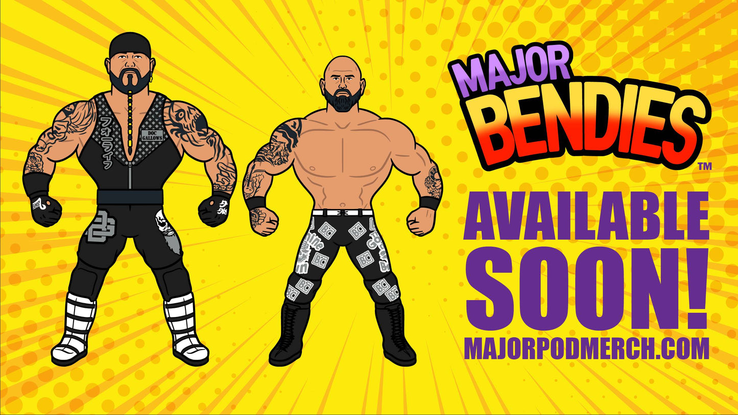 2023 Major Wrestling Figure Podcast Major Bendies Series 4 Doc Gallows