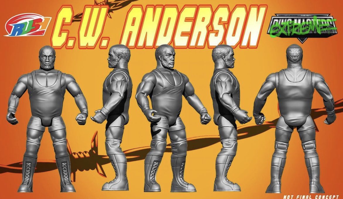 Unreleased Rush Collectibles Extreme Ring Masters CW Anderson