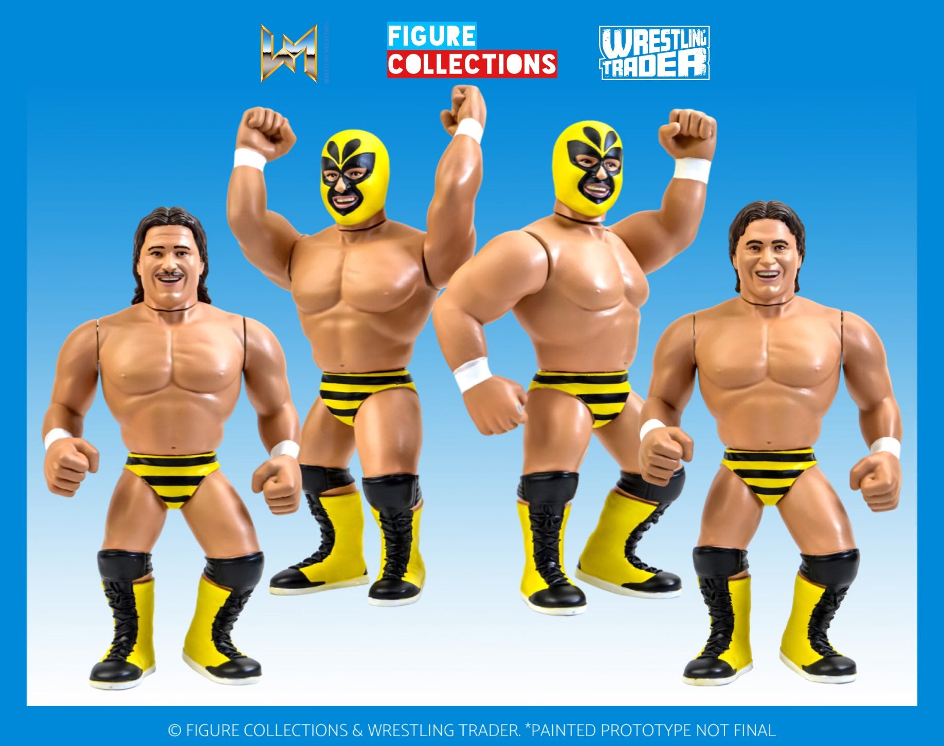 w-inds. ⭐︎ ボトルマスコット フィギュア 2025 Epic Toys Wrestling Megastars 2-Pack: The Killer Bees